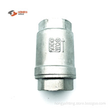 stainless steel vertical check valve threaded end